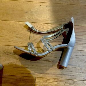 Sandals Silver with rhinestones